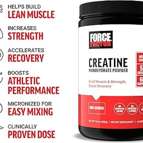 Force Factor. Créatine mono hydrate powder